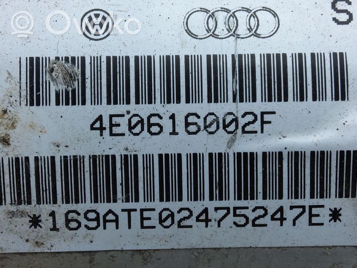 Audi A8 S8 D3 4E Amortisseur de suspension pneumatique 4E0616002F