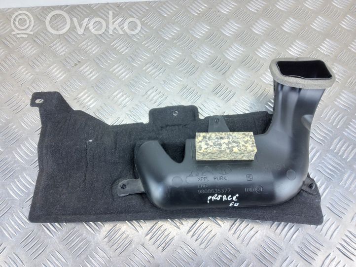 Toyota Proace Ohjaamon sisäilman ilmakanava 9808635377