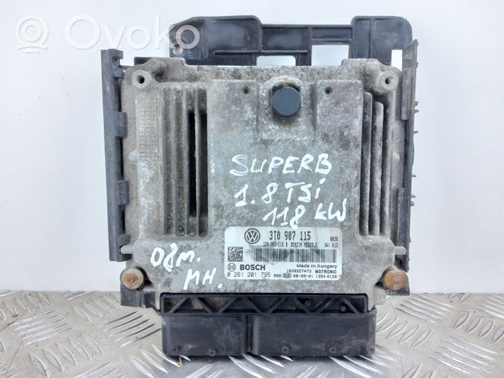 Skoda Superb B6 (3T) Sterownik / Moduł ECU 3T0907115