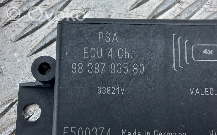 Peugeot 208 Centralina/modulo sensori di parcheggio PDC 9838793580