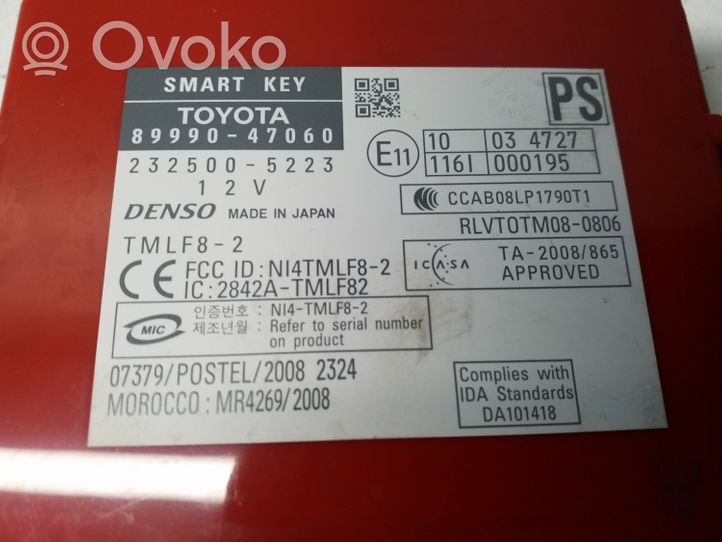 Toyota Prius (XW30) Moduł / Sterownik systemu uruchamiania bezkluczykowego 2325005223