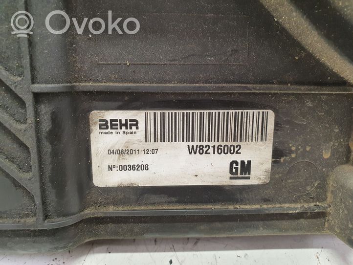 Opel Meriva B Osłona wentylatora chłodnicy W8216002