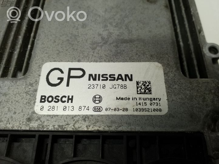 Nissan X-Trail T31 Dzinēja vadības bloks 23710JG78B