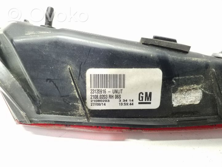 Opel Insignia A Luci posteriori del portellone del bagagliaio 23135916