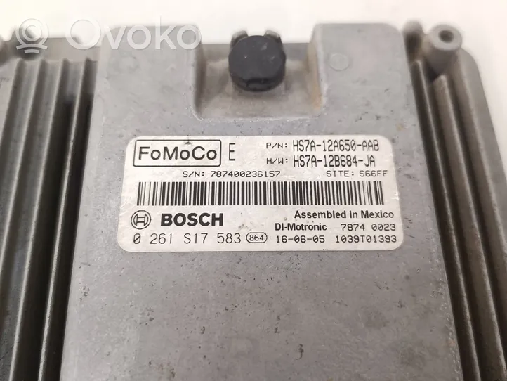 Ford Fusion II Calculateur moteur ECU HS7A12A650AAB