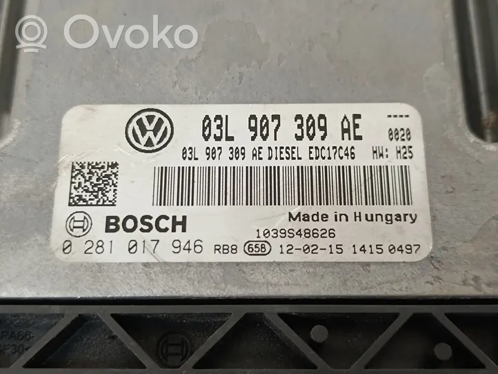 Volkswagen Tiguan Engine control unit/module 03L907309AE