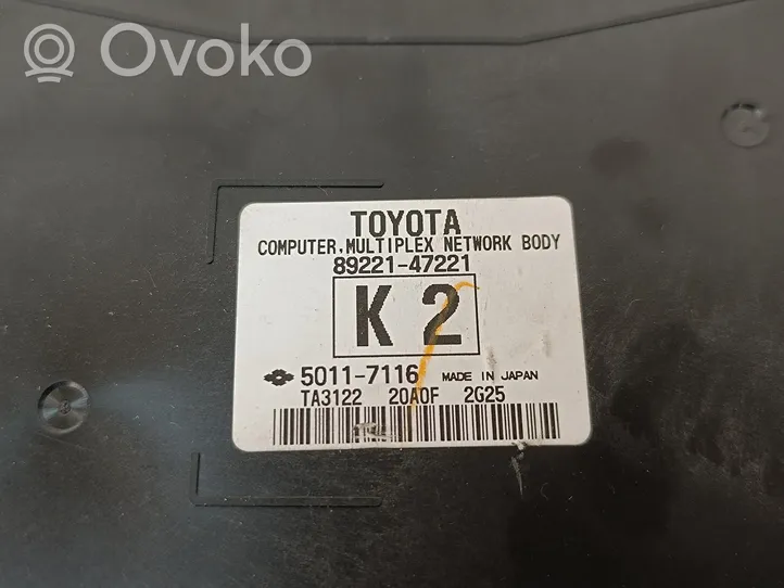 Toyota Prius+ (ZVW40) Citu veidu vadības bloki / moduļi 8922147221