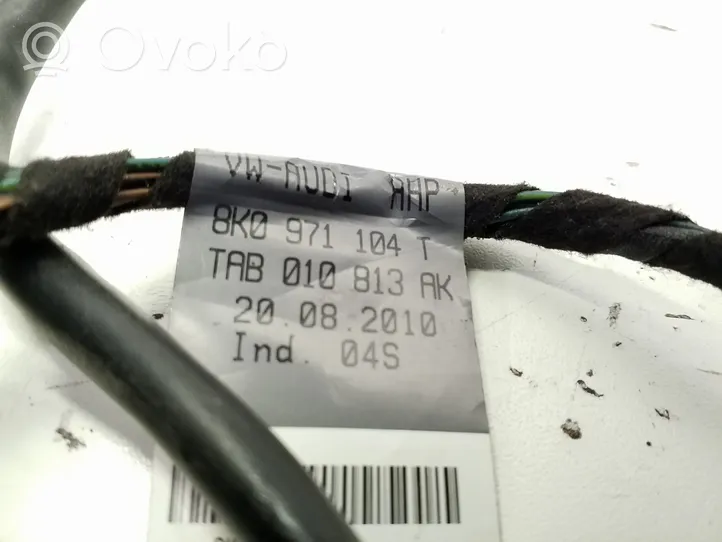 Audi A4 S4 B8 8K Cableado del sensor de aparcamiento (PDC) 8K0971104T