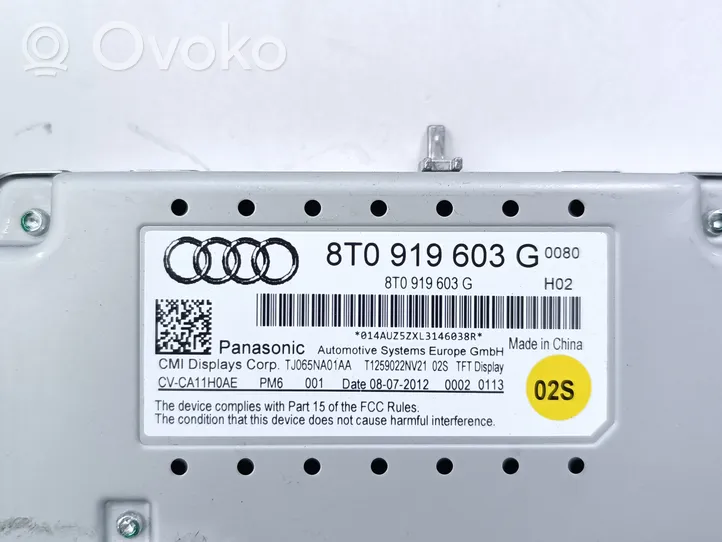 Audi A4 Allroad Ekranas/ displėjus/ ekraniukas 8T0919603G