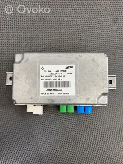 Mercedes-Benz C W205 Module de contrôle caméra arrière A2059001519