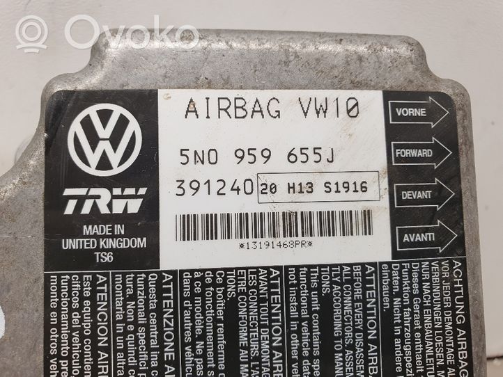 Volkswagen PASSAT B6 Turvatyynyn ohjainlaite/moduuli 5N0959655J