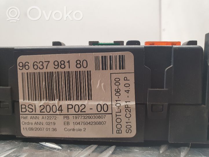 Peugeot 307 Module confort 9663798180