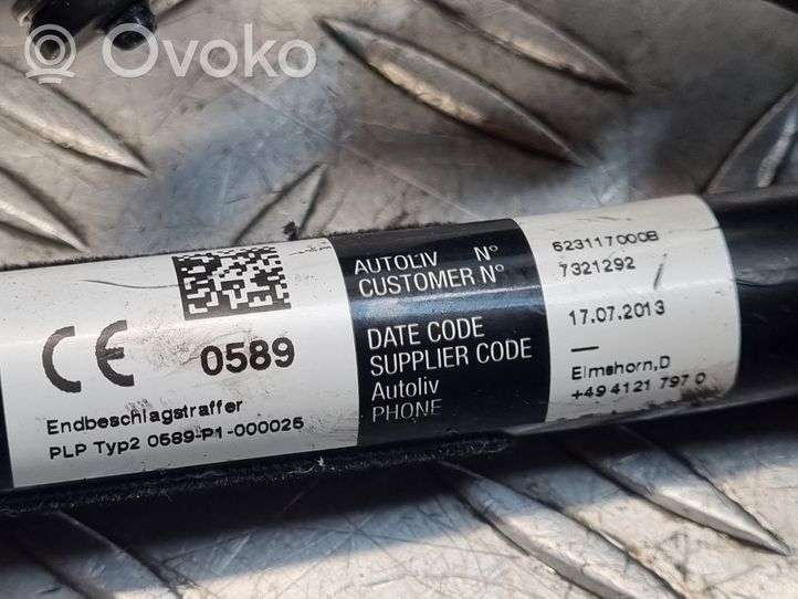 BMW 5 F10 F11 Pas bezpieczeństwa fotela przedniego 9164506