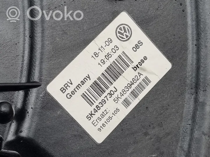 Volkswagen Golf VI Takaoven ikkunan nostin moottorilla 5K4839756L