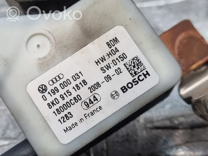 Audi A4 S4 B8 8K Cable negativo de tierra (batería) 8K0915181B