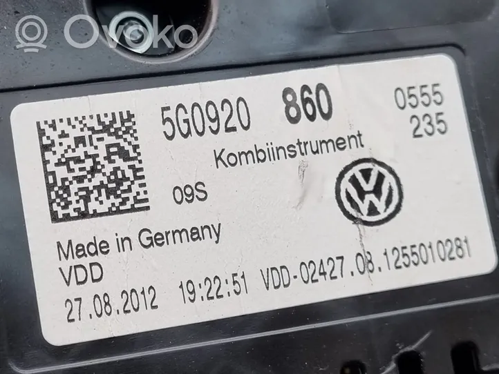 Volkswagen Golf VII Licznik / Prędkościomierz 5G0920860