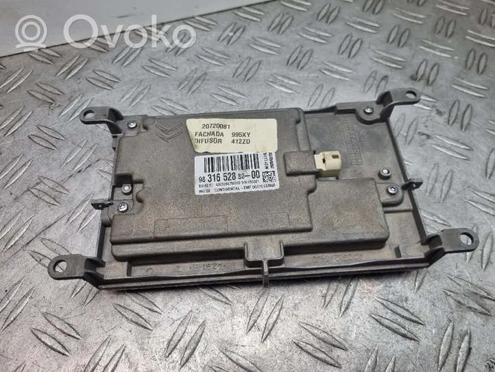 Citroen C4 SpaceTourer Monitor / wyświetlacz / ekran 9831652880