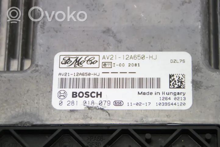 Ford Fiesta Sterownik / Moduł ECU AV2112A650HJ