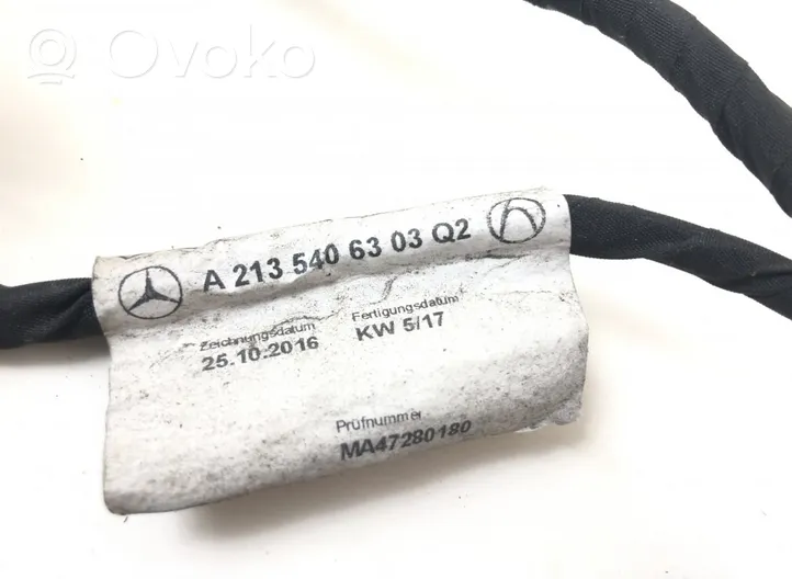 Mercedes-Benz E W213 Faisceau câbles PDC A2135406303