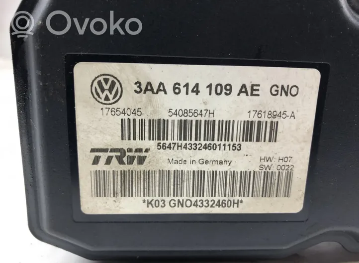 Volkswagen PASSAT B7 Pompe ABS 17654058