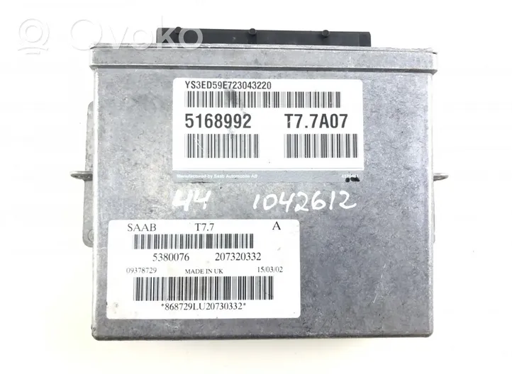 Saab 9-5 Sterownik / Moduł ECU 09378729