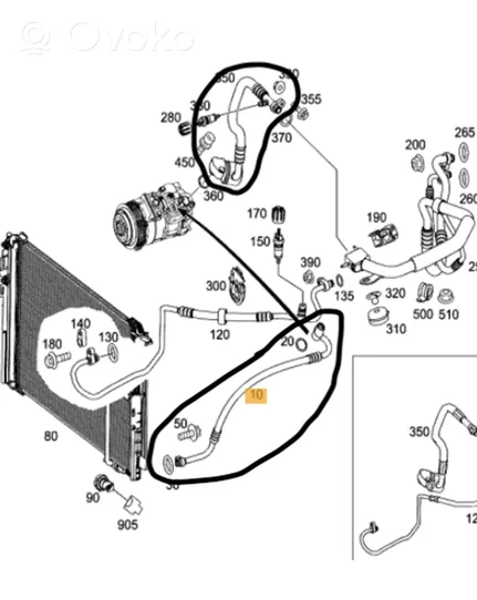 Mercedes-Benz E W212 Wąż / Przewód klimatyzacji A/C A2048304715