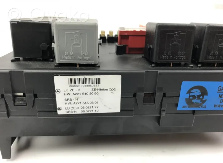 Mercedes-Benz S W221 Fuse box set 08022177