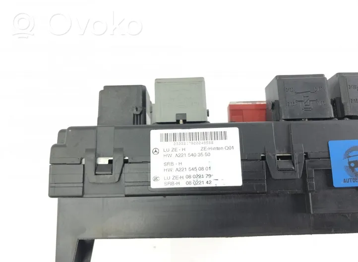 Mercedes-Benz S W221 Fuse box set 08022177