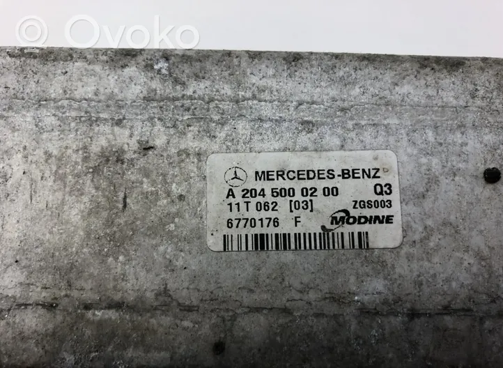 Mercedes-Benz E W212 Interkūlerio radiatorius A2045000200