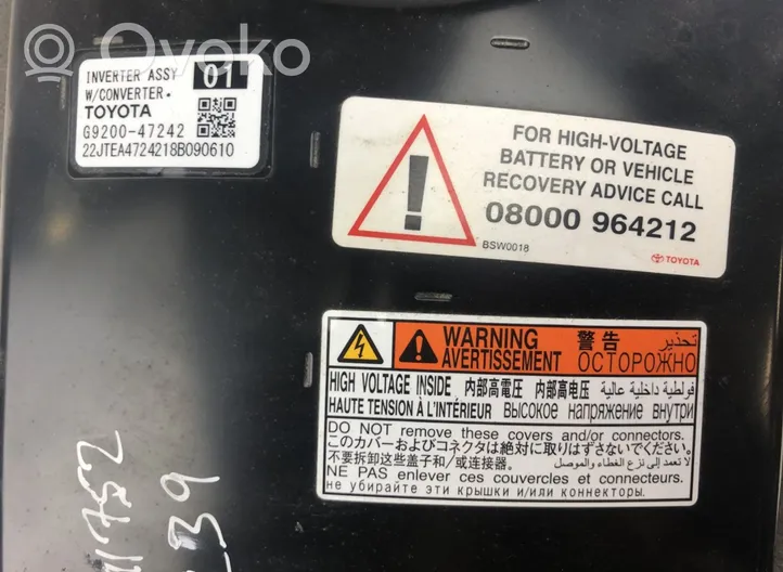 Toyota C-HR Convertitore di tensione inverter G920049116