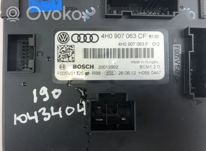 Audi A6 S6 C7 4G Combustion module de contrôle F005V01261
