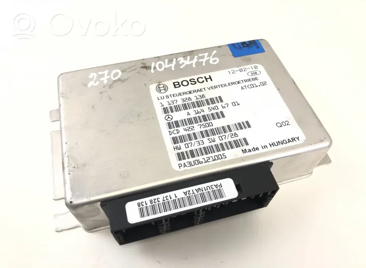 Mercedes-Benz GL X164 Module de contrôle de boîte de vitesses ECU 1137328138