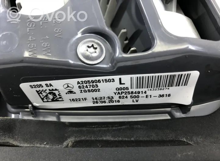 Mercedes-Benz C W205 Set di luci posteriori A2059061503