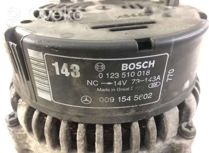 Mercedes-Benz S W140 Generaattori/laturi 0123510018