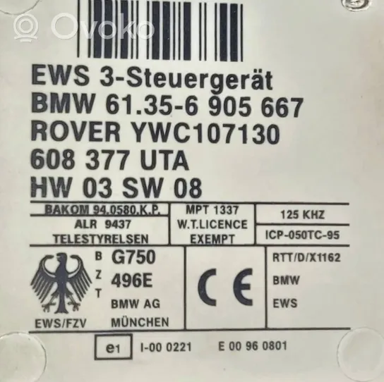 BMW 3 E46 Centralina/modulo immobilizzatore YWC107130