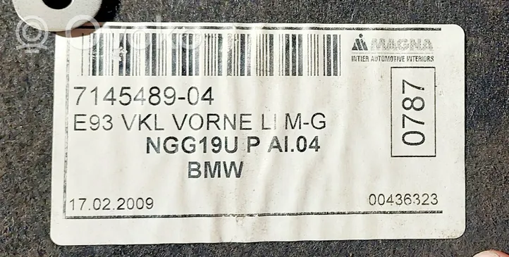 BMW 3 E92 E93 Muu vararenkaan verhoilun elementti 7145489
