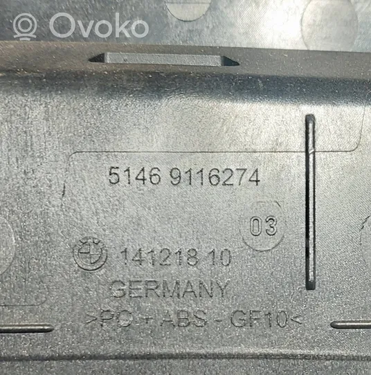 BMW 5 F10 F11 Rejilla de la bandeja del maletero 9116274