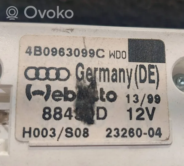 Audi A6 S6 C5 4B Apulämmittimen ohjainlaite/moduuli 4B0963099C