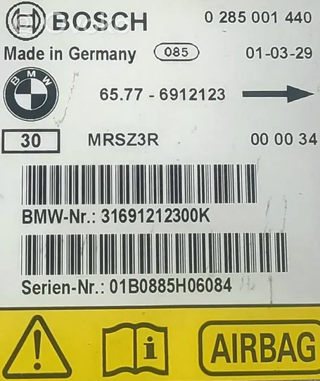 BMW 3 E46 Oro pagalvių valdymo blokas 65776912123