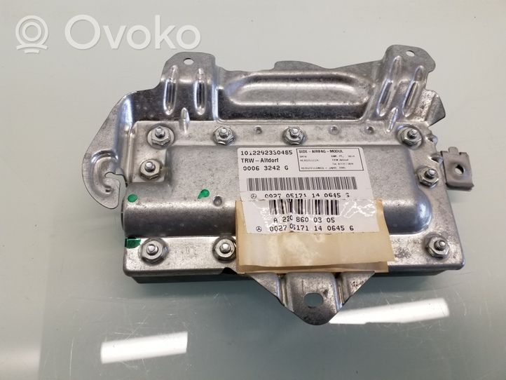 Mercedes-Benz S W220 Front door airbag A2208600305