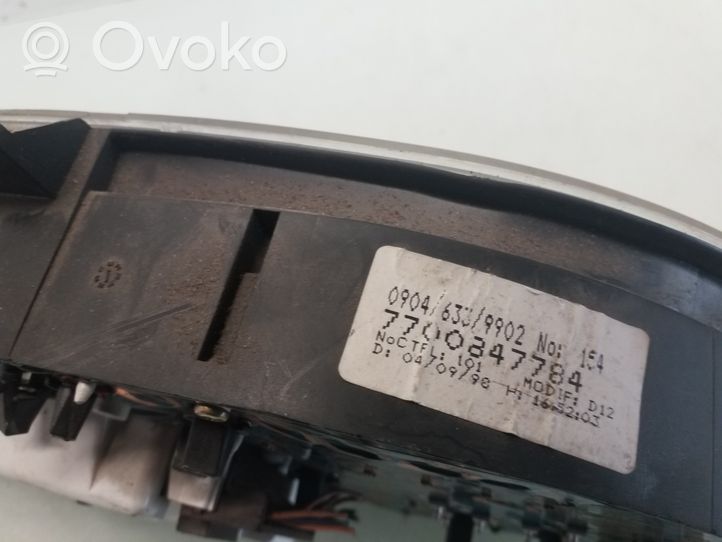 Renault Scenic I Compteur de vitesse tableau de bord 7700847784