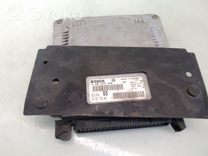 Peugeot 406 Sterownik / Moduł ECU 0281010248