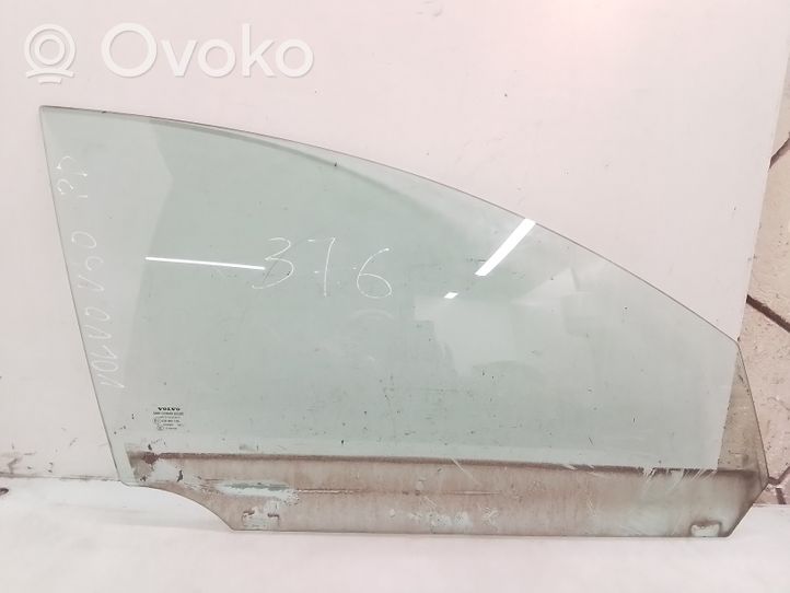 Volvo V50 Front door window glass four-door 