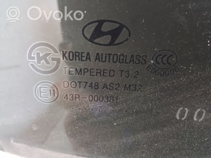 Hyundai i30 Rear door window glass 43R000381