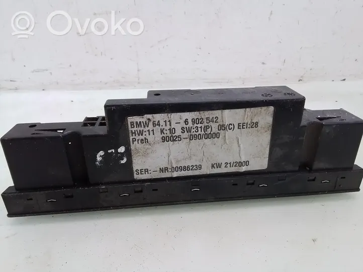 BMW 5 E39 Climate control unit 64116902542