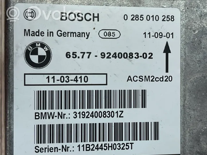 BMW X6 E71 Airbagsteuergerät 6577924008302