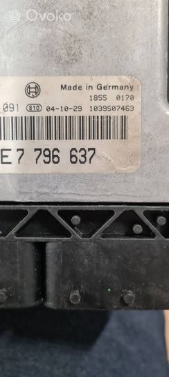 BMW 5 E60 E61 Calculateur moteur ECU 7796637