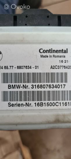 BMW X3 F25 Centralina/modulo airbag 6807634