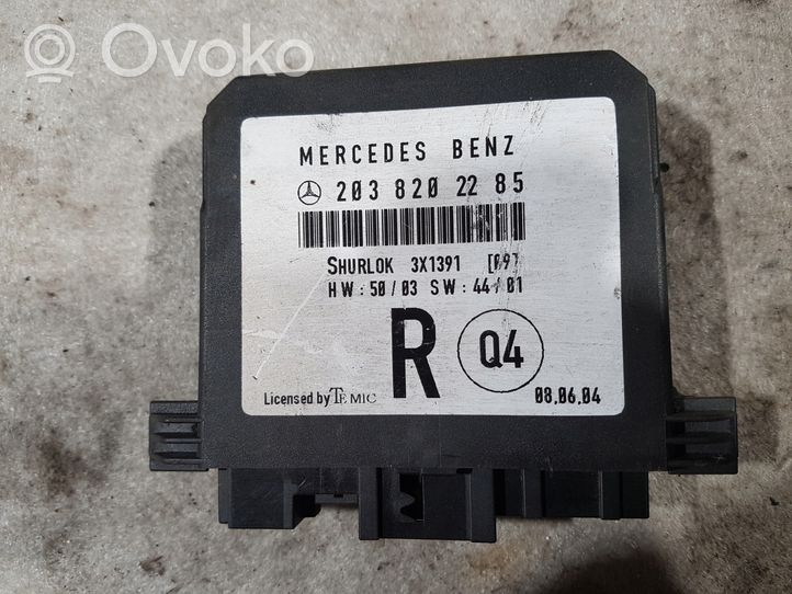 Mercedes-Benz C W203 Unité de commande module de porte 2038202285