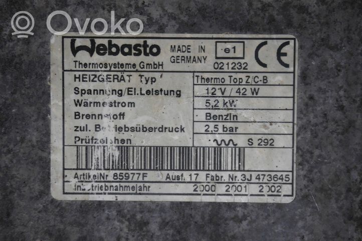 Audi A3 S3 8L Autonomā apsilde ("Webasto") 